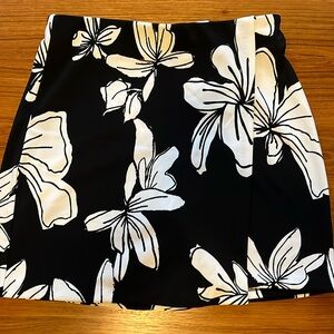 Floral faux wrap skort, size small